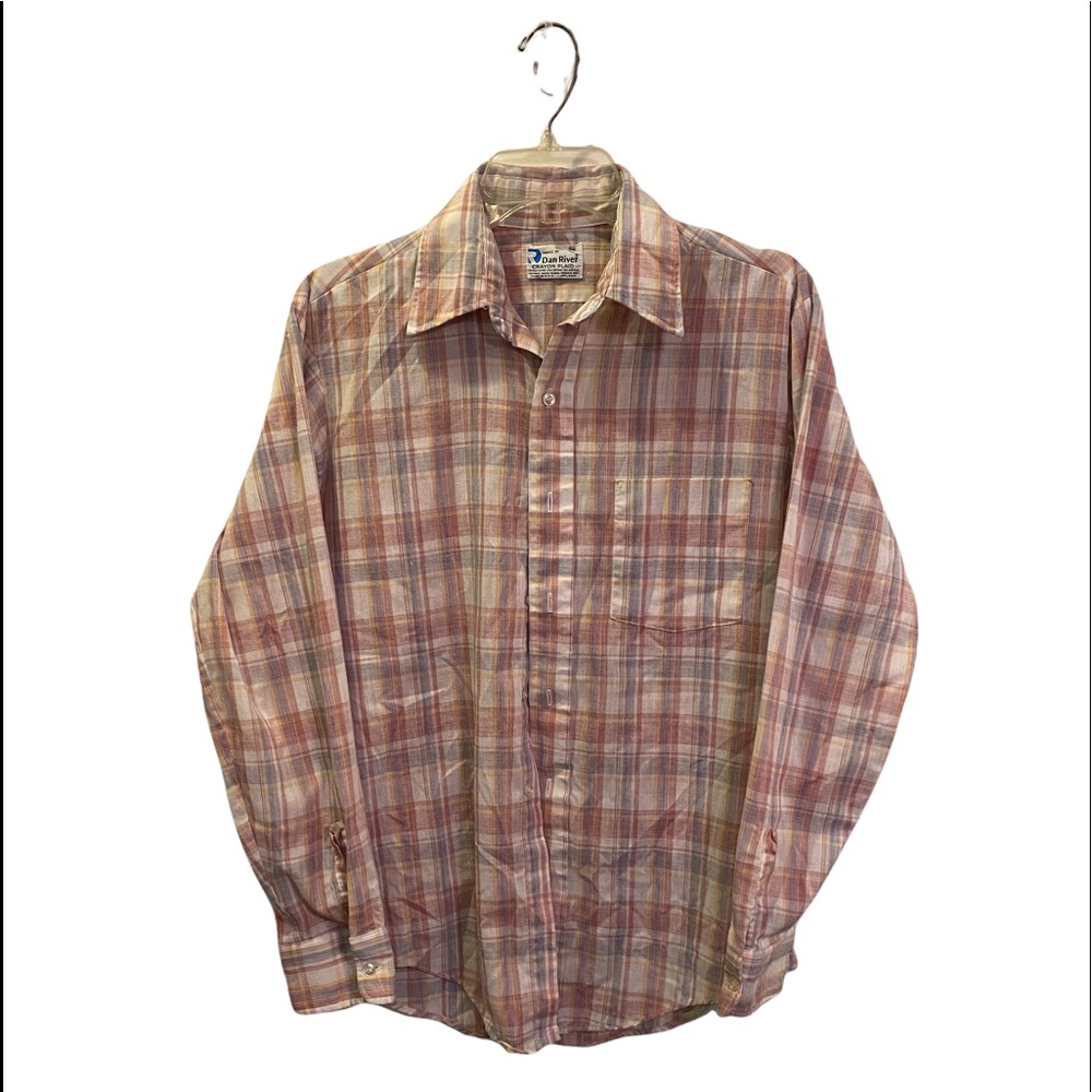 Dan River Canyon Plaid Button Shirt, Western